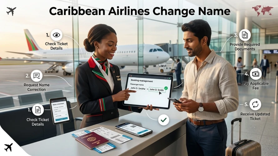 Process of Caribbean Airlines Name Change Policy