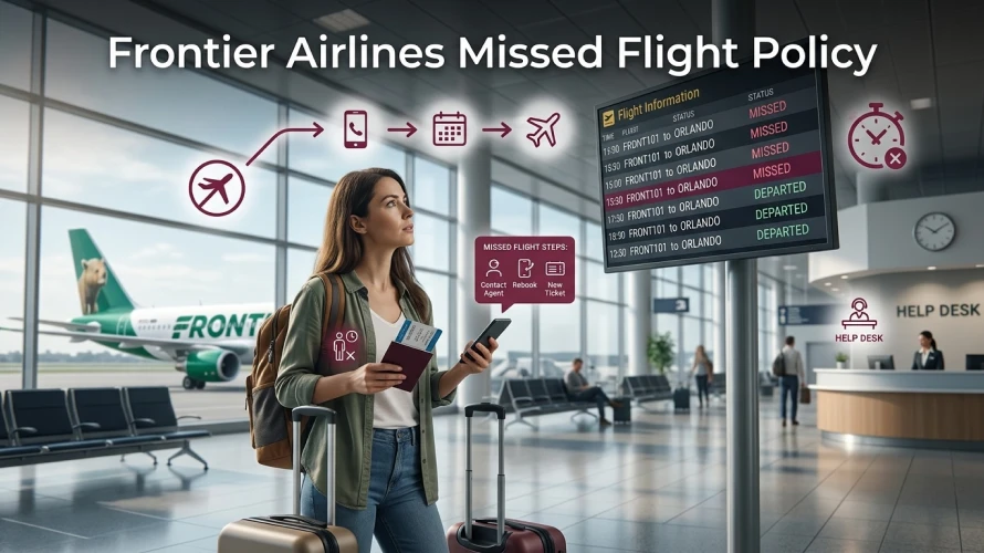 Frontier Airlines Missed Flight Policy | Know Your Options