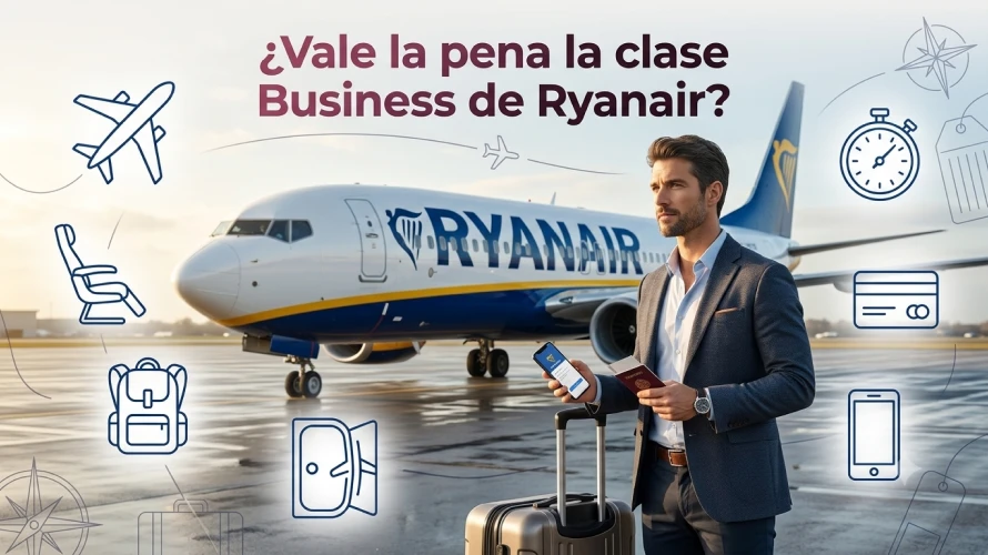 Clase Business de Ryanair y opciones de viaje premium en Ryanair